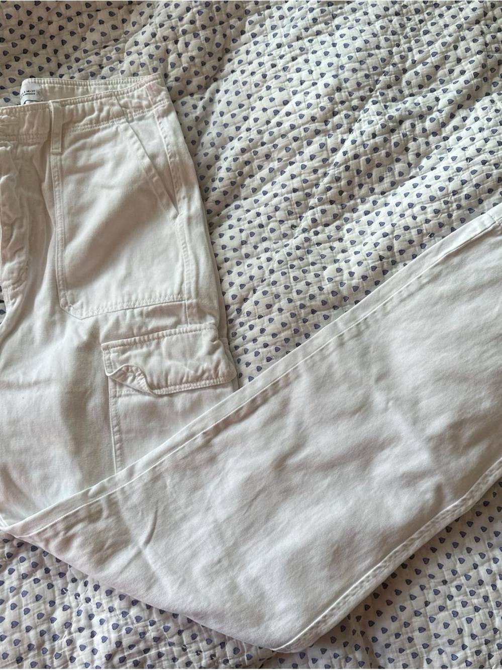 Zara White Cargo Pants